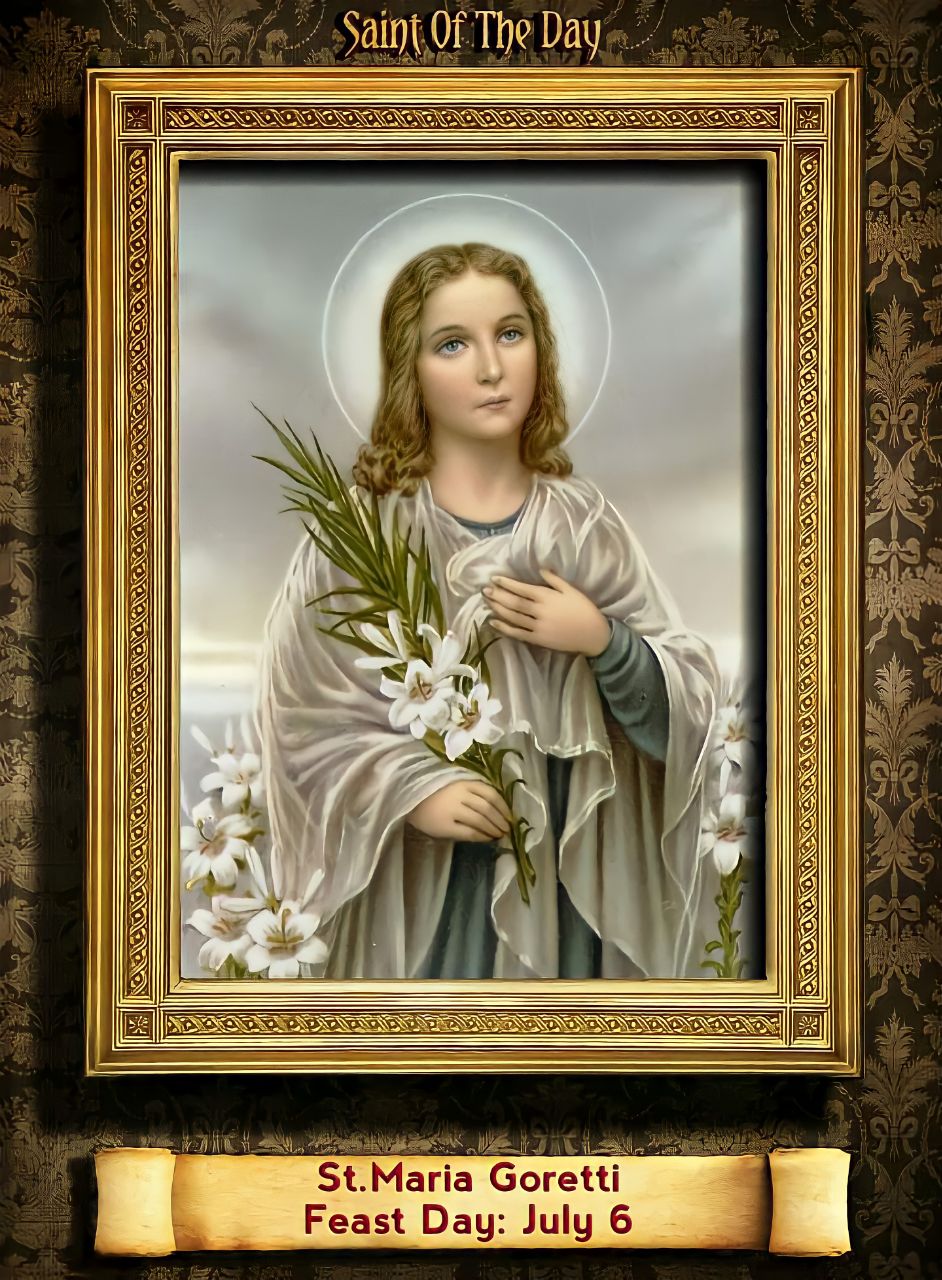 Saint of today, July 6th, We celebrate St. Maria Goretti