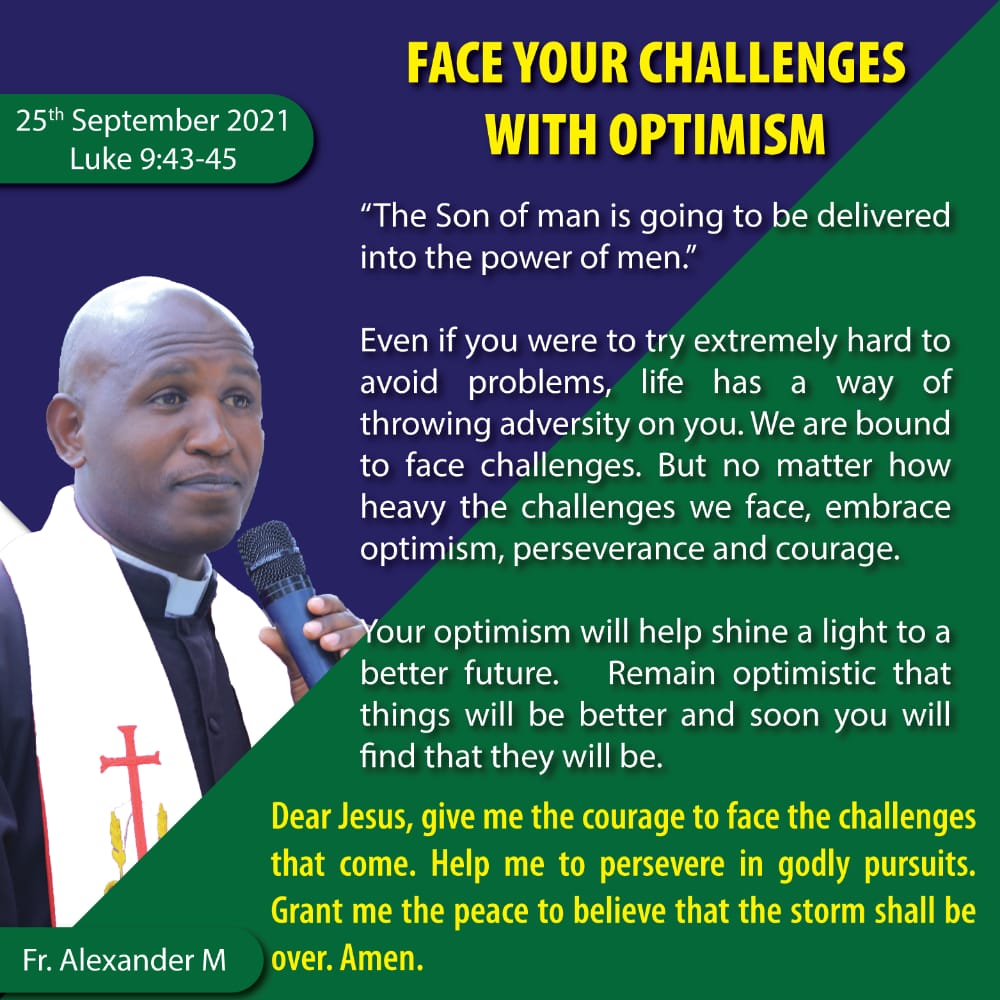 Daily Reflection Saturday 25th September 2021