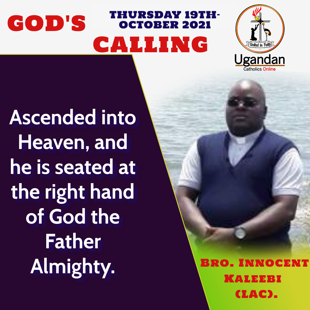 God’s calling for Thursday the 21st of October 2021 – Br Innocent