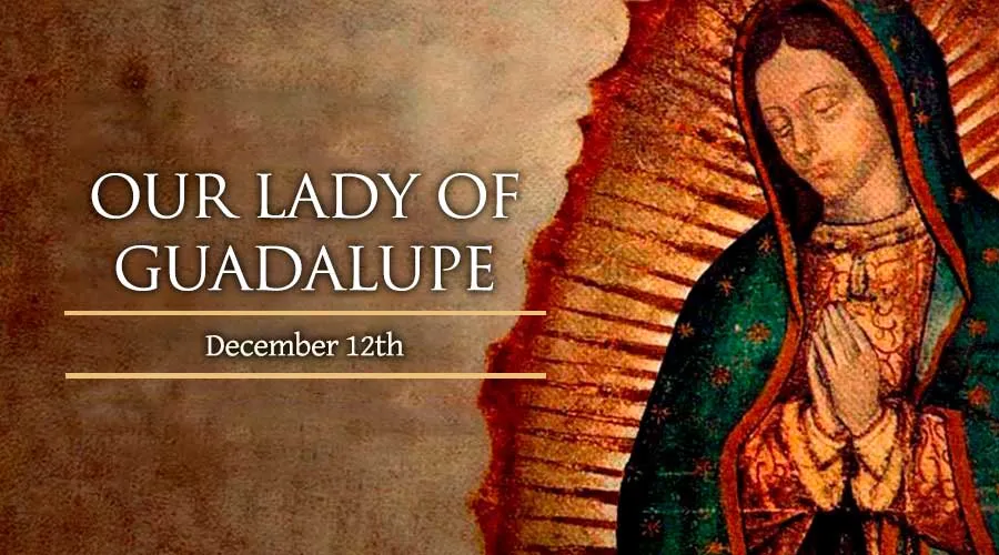 Saint of the day 12th December 2021, We Celebrate Our Lady of Guadalupe